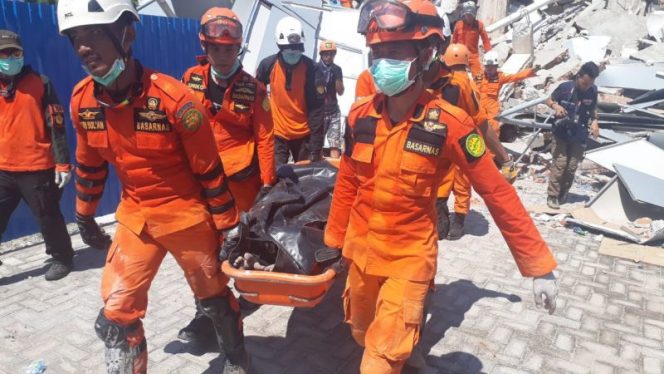 
					BNPB rilis korban meninggal Gempa Palu-Donggala 832 Orang