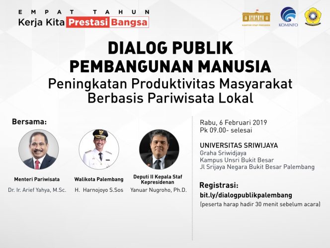 
					Potensi wisata lokal Palembang lewat dialog publik mahasiswa