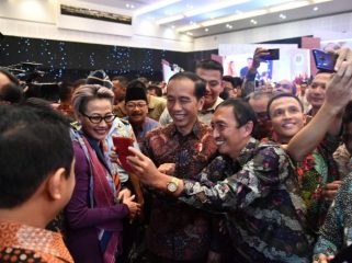 Presiden Jokowi Saat Hadiri Hari Pers Nasional di Surabaya (09/02/2019) - foto Dok. KSP