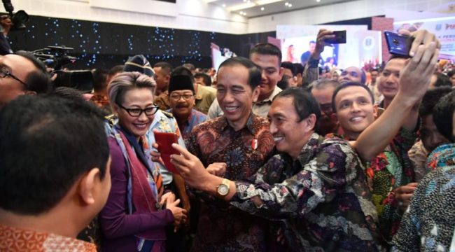 Presiden Jokowi Saat Hadiri Hari Pers Nasional di Surabaya (09/02/2019) - foto Dok. KSP
