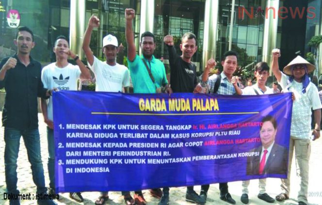 
					Garda Pemuda Palapa Meminta KPK Untuk Segera Menangkap Airlangga Hartanto