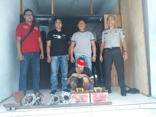 
					Team Tarsius Polres Bitung, Menangkap Pelaku Pencurian Di PT. MNS.