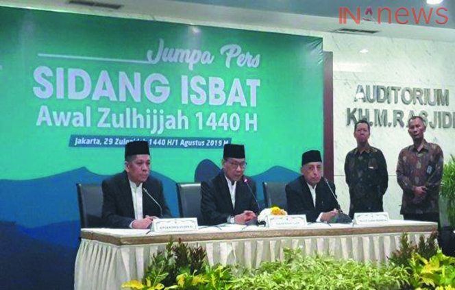 
					Pemerintah Tetapkan Idul Adha 1440 H Jatuh pada Minggu 11 Agustus
