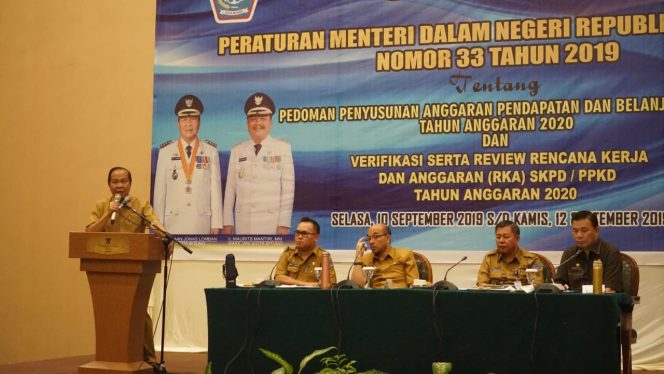 
					Permendagri Nomor 33 Tahun 2019 pedoman susun APBD 2020 Kota Bitung