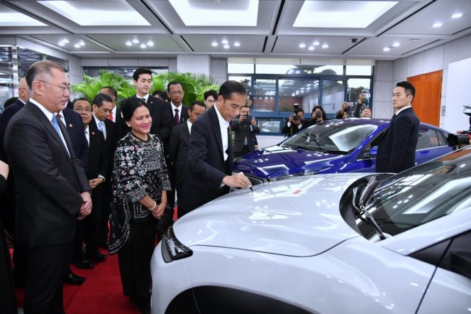 
					Bakal Investasi di Indonesia, Presiden Jokowi Kunjungi Pabrik Hyundai di Ulsan