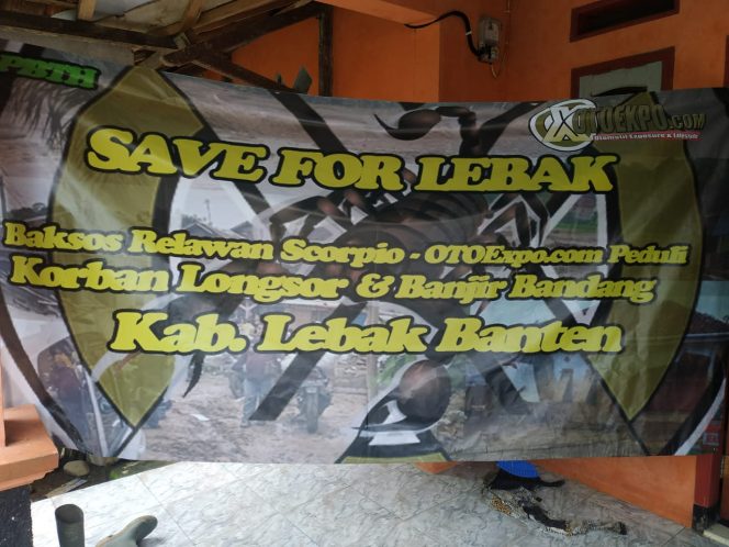 
					Otoexpo Bersama Relawan Scorpio Lakukan Aksi Sosial Untuk  Korban Longsor di Lebak, Banten