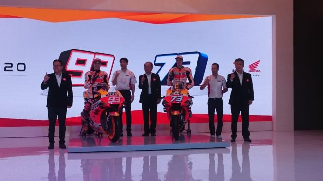 
					Tim balap MotoGP Repsol Honda Team di Jakarta - Indonesia