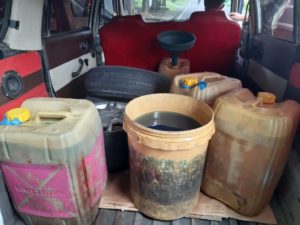 Barang Bukti Yang Ada Di Mobil Putih