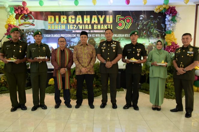 
					Syukuran HUT Korem 162/WB ke 59 Sederhana Penuh Khidmat