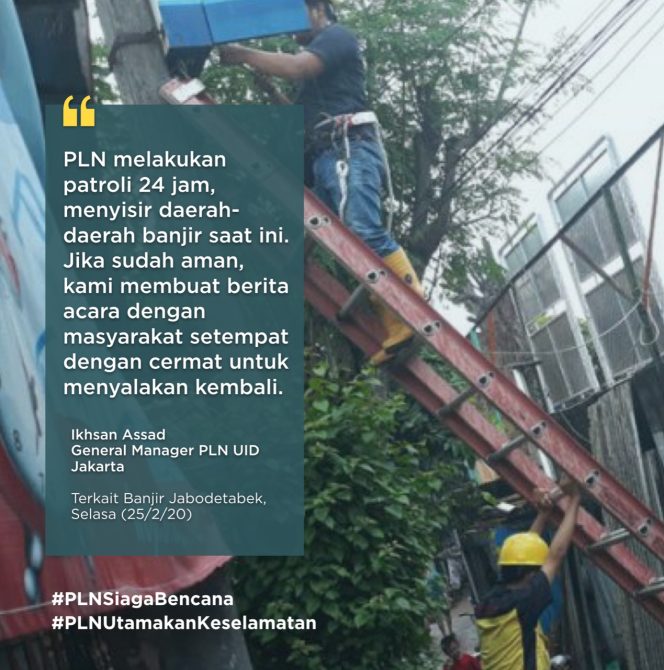 
					Dampak Banjir , PLN Padamkan Listrik Sejumlah Wilayah di Jakarta