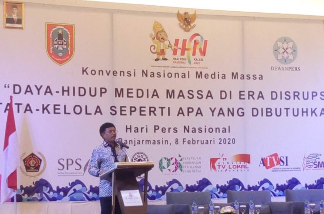 
					Menteri Kominfo, Puncak acara Hari Perss Nasional (HPN) 2020. Banjarmasin, Sabtu (08/02/2020)
