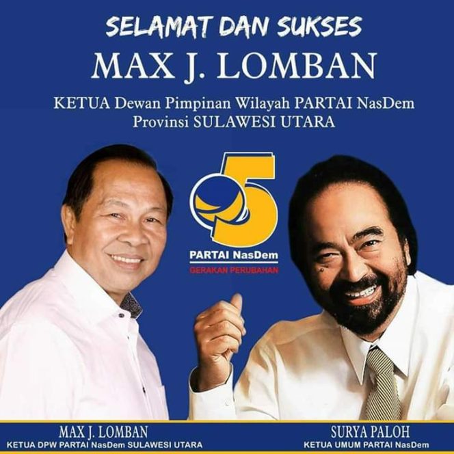 
					Partai Nasdem Resmi Calonkan MJL Untuk Pilwakot Bitung