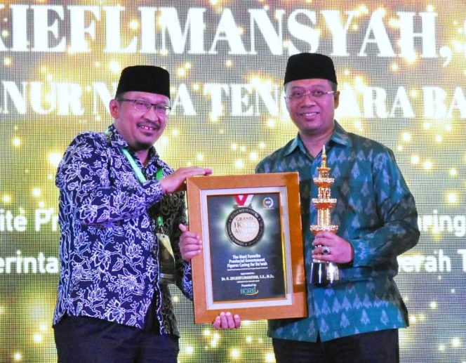 
					Gubernur NTB Raih IKADI Awards 2020 Kategori “The Most Favorite Provincial Government Figures Caring for Da’wah
