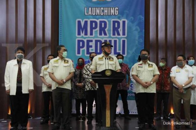 
					Gandeng Telkomsel, Kitabisa dan Gojek, MPR RI dan BPIP Meluncurkan Inisiatif MPR RI Peduli Lawan Covid-19