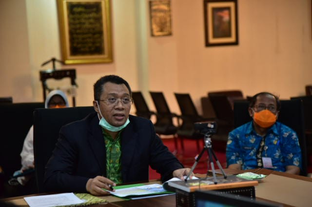 Gubernur NTB Terima Arahan Presiden Melalui Telekonferensi