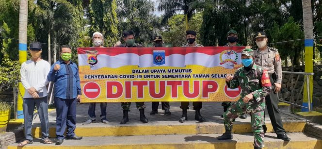 
					Cegah Penyebaran Covid-19 di Tempat Wisata, Taman Selagalas Ditutup