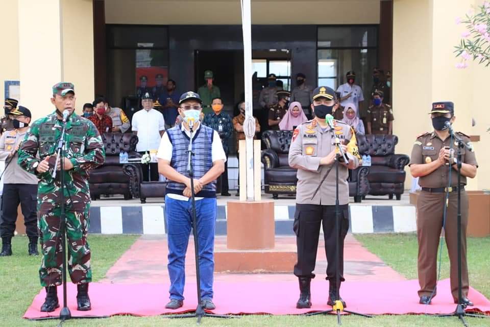 TNI-Polri Bersama Forkopimda Provinsi NTB, Apresiasi Penanganan Covid 19 Di Bima