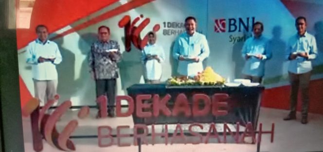 
					Puncak Perayaan Milad ke-10 BNI  Syariah Diselenggarakan Secara Virtual