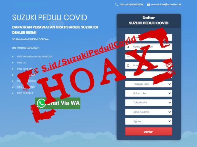 
					Suzuki Mengingatkan Untuk Hati Hati Terhadap Berita Hoax Promo Suzuki