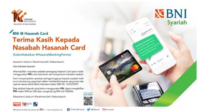 
					Demi Keamanan dan Kenyamanan Nasabah,Transaksi Kartu Kredit BNI Syariah Wajib Pakai Pin