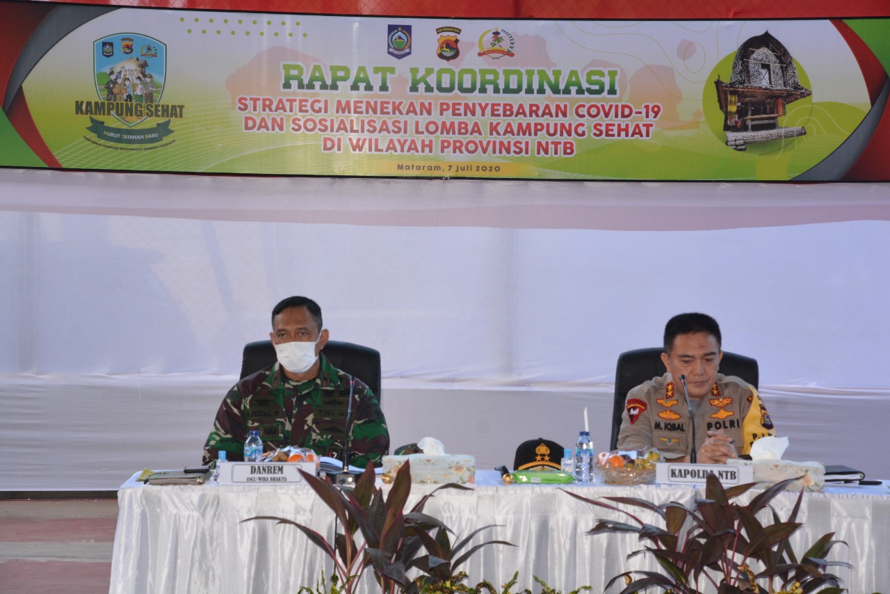 Rapat Koordinasi Strategi Menekan Penyebaran Covid-19 di NTB