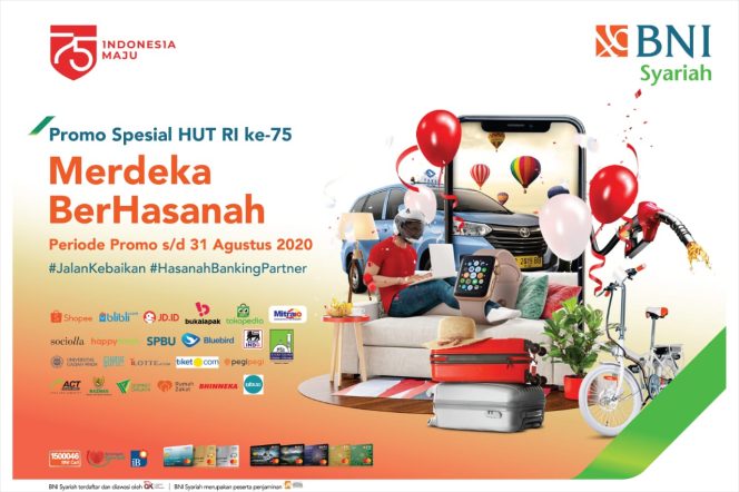 
					Gelar Program Merdeka Berhasanah, BNI Syariah Tebar Beragam Promo dan Diskon Transaksi