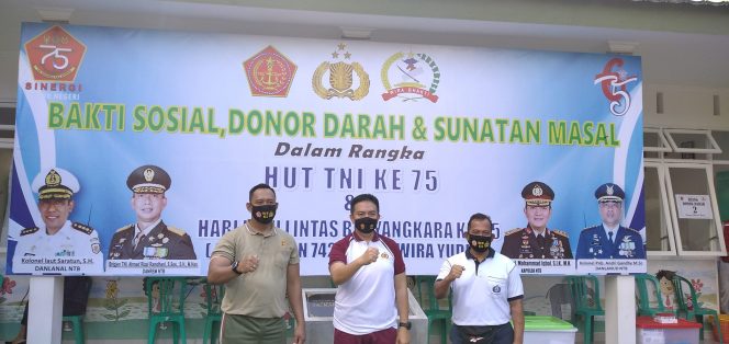 
					HUT TNI ke-75, Korem 162/WB Perkuat Sinergitas Bersama Polda NTB