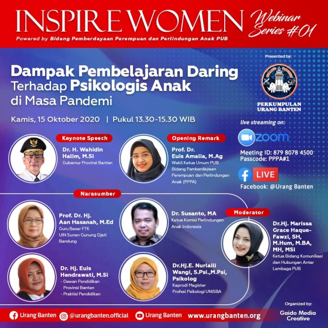 
					PUB Akan Selenggarakan Webinar Dampak Sosial Pendidikan Daring