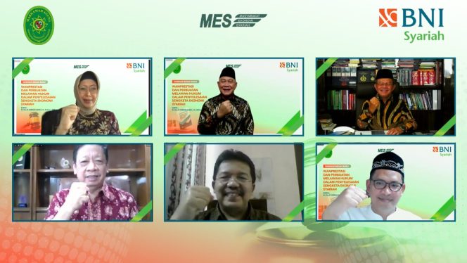 
					BNI Syariah Gelar Webinar Bedah Buku Ketua Kamar Agama Mahkamah Agung RI