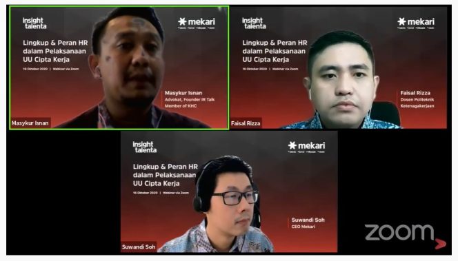 
					Mekari Hadirkan Forum Diskusi Insight Talenta, Bahas Lingkup dan Peran HR Dalam Rencana Pelaksanaan UU Cipta Kerja
