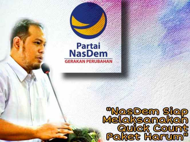 
					Ketua DPD NasDem Kota Mataram Lalu Fatahillah Prawiranegara Siap ambil peran Komandoi Quick Count Untuk Pasangan Harum