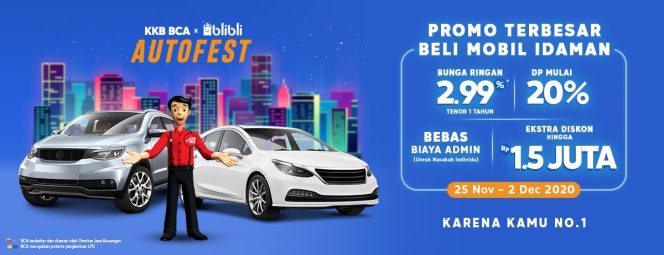 
					BCA Berkolaborasi Dengan BliBli Gelar Festival Otomotif Secara Virtual