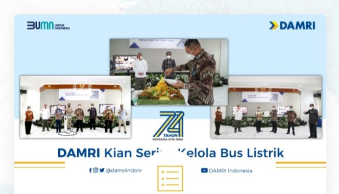 
					DAMRI Semakin Serius Kelola Bus Listrik