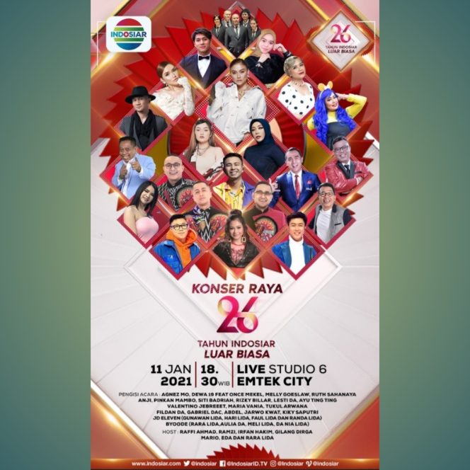 
					HUT Indosiar ke-26, Indosiar Kembali Hadirkan “Kuis Jebreeet 26 Tahun Indosiar Luar Biasa”