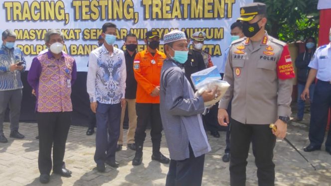 
					PolresTa Bandara Soetta Konsisten Gelar 3T Dan Bakti Sosial, Cegah COVID-19
