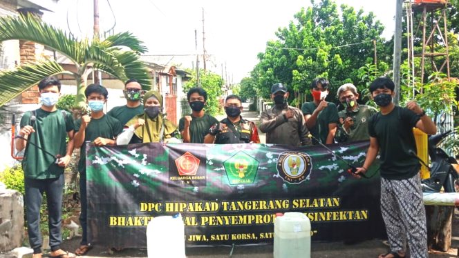 
					Program DPC HIPAKAD Tangsel, Cegah Covid-19, Penyemprotan Disinfektan Di Mabad Rempoa