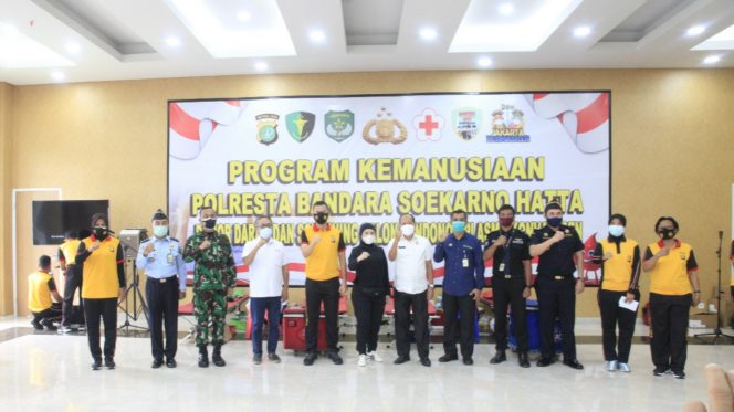 
					Terapkan Prokes, PolresTa Bandara Soetta Gelar Donor Plasma Konvalesen