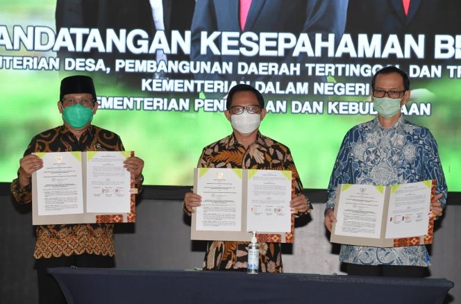 
					Mendes PDTT, Mendagri dan Mendikbud Sepakati Program Peningkatan Kapasitas SDM di Desa
