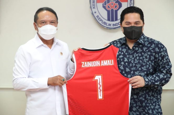 
					Menpora Amali Dan Erick Thohir Bahas Persiapan Indonesia Jadi Tuan Rumah Piala Dunia Basket 2023