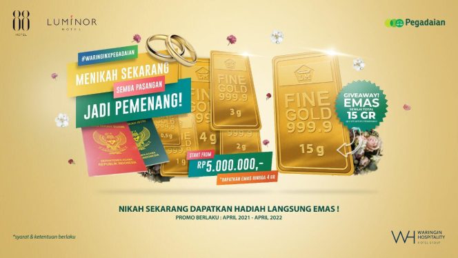 
					Menikah di Hospitality Hotel Group Bisa Dapat Emas dan Giveaway, Begini Caranya