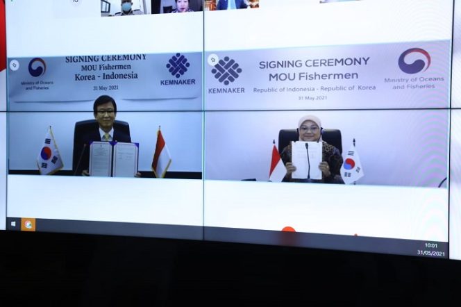 
					Indonesia dan Korea Tandatangani Kesepakatan Pelindungan Awak Kapal Perikanan