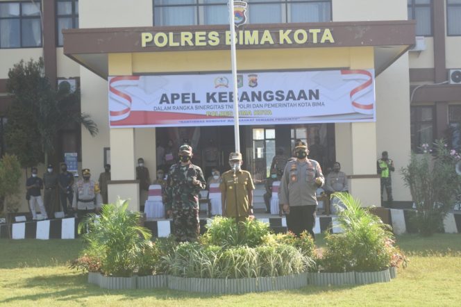 
					Wali Kota Bima Pimpin Apel Kebangsaan Menjaga Sinergitas TNI-Polri Dan Pemerintah