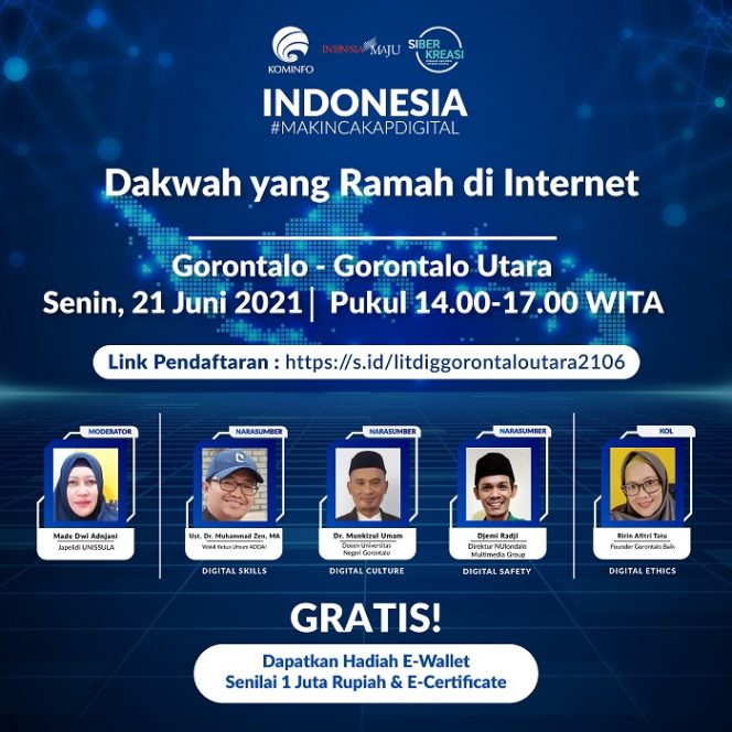
					Literasi Digital Sulawesi 2021 Dakwah Ramah di Dunia Maya