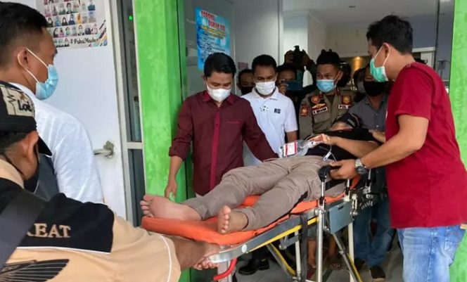 
					Pemimpin Redaksi media lokal di Gorontalo, Jefri Rumampuk dianiaya OTK (photo : dok istimewa)