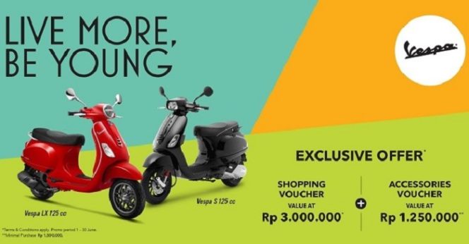 
					Vespa LX 125 i-get dan Vespa S 125 i-get Ajak Generasi Muda Bersemangat dan Menikmati Hidup