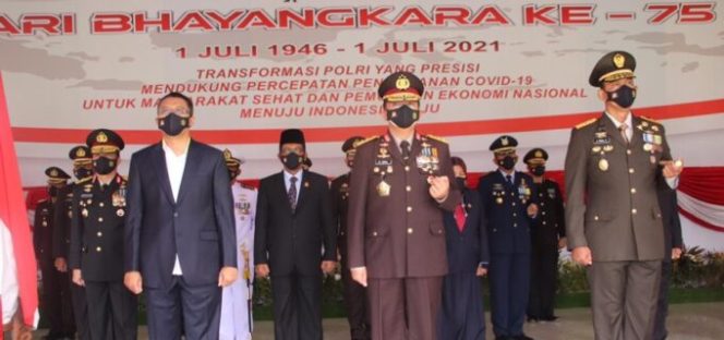 
					Penanganan Covid 19, Tema Besar Hari Bhayangkara ke-75