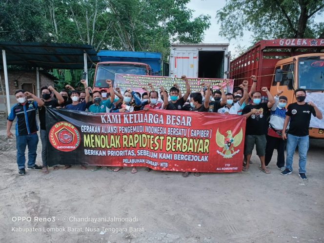 
					PPKM Darurat Dianggap Merugikan, 1.500 Sopir Truk Seluruh Nusantara Siap Gelar Aksi di Lembar