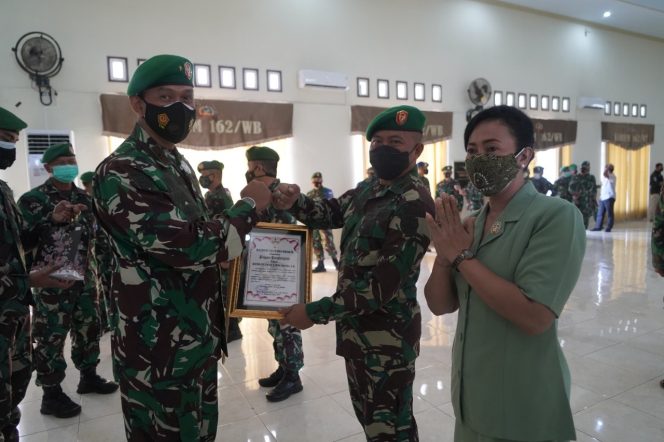 
					Danrem 162/WB Pimpin Tradisi Korps Penerimaan dan Pelepasan Perwira Korem