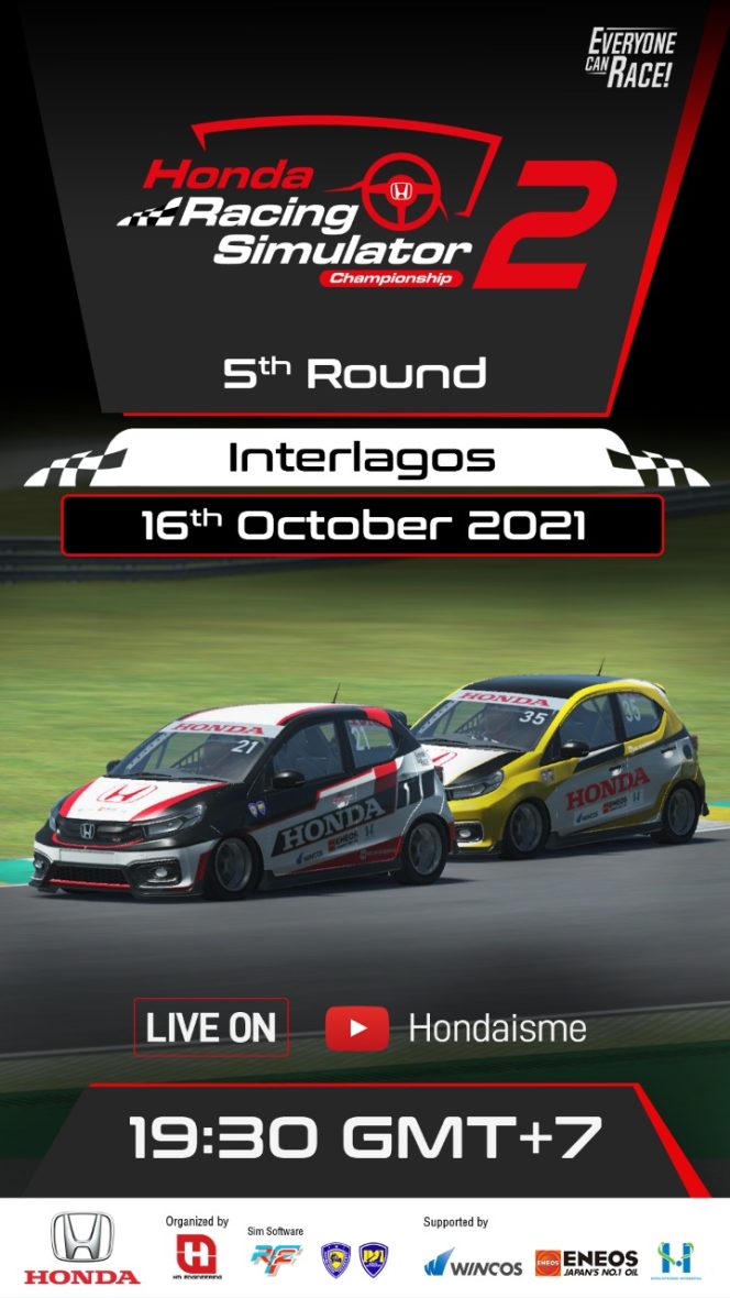 
					Persaingan Semakin Ketat di Dua Babak Terakhir, Honda Racing Simulator Championship Siap Digelar di Sirkuit Interlagos