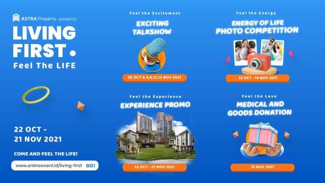 
					ASTRA Property Berbagi Energi Positif Melalui Living First 2021: Feel the LIFE